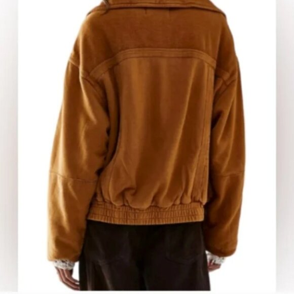 Like NEW Free People We The Free Twist It Aviator Jacket Size S - Picture 2 of 12